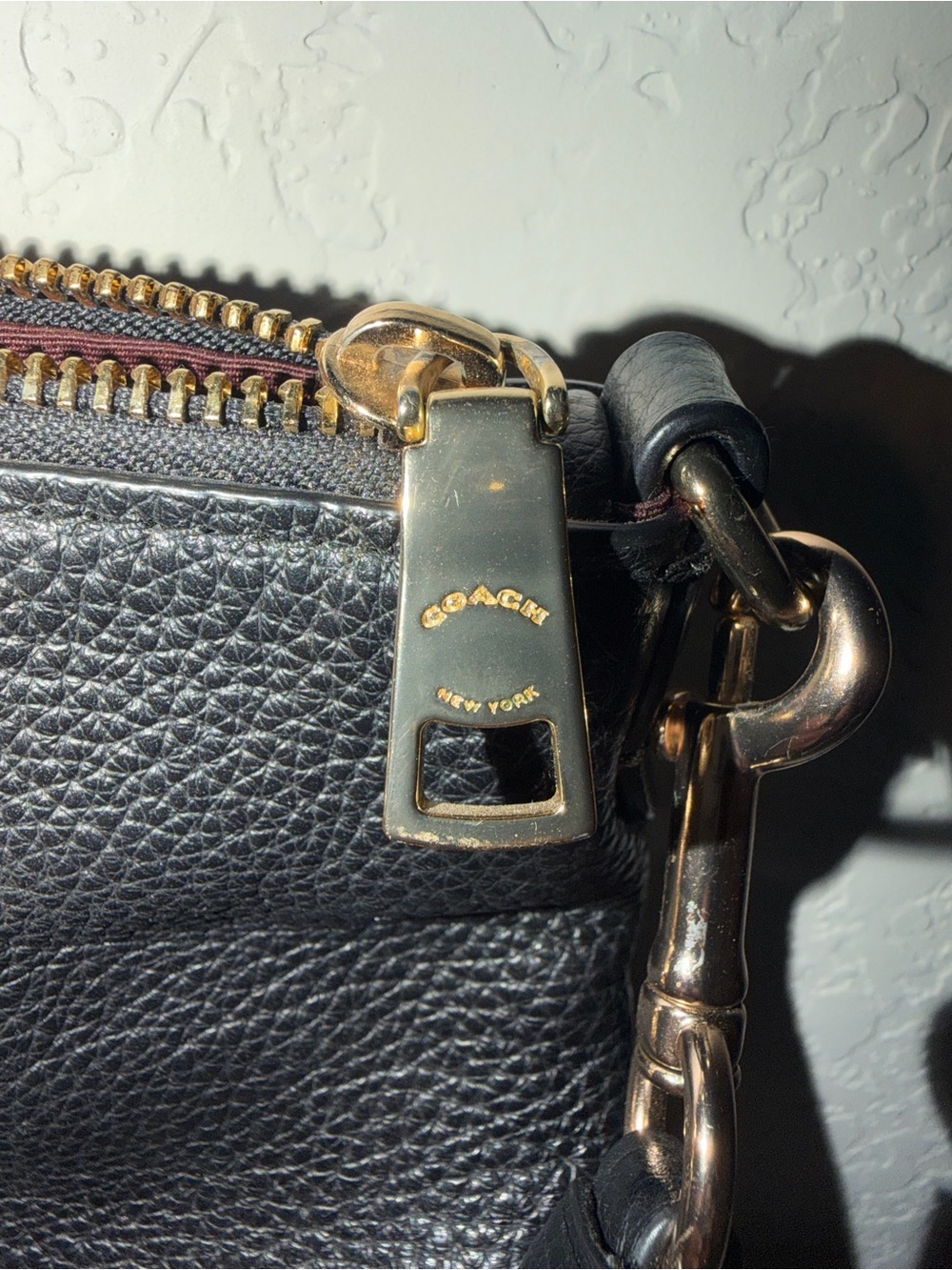 Coach Two-Tone Brown and Black Signature Satchel with Gold Hardware - Picture 6 of 11